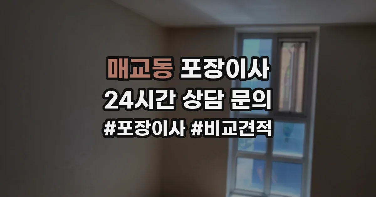 매교동 포장이사
