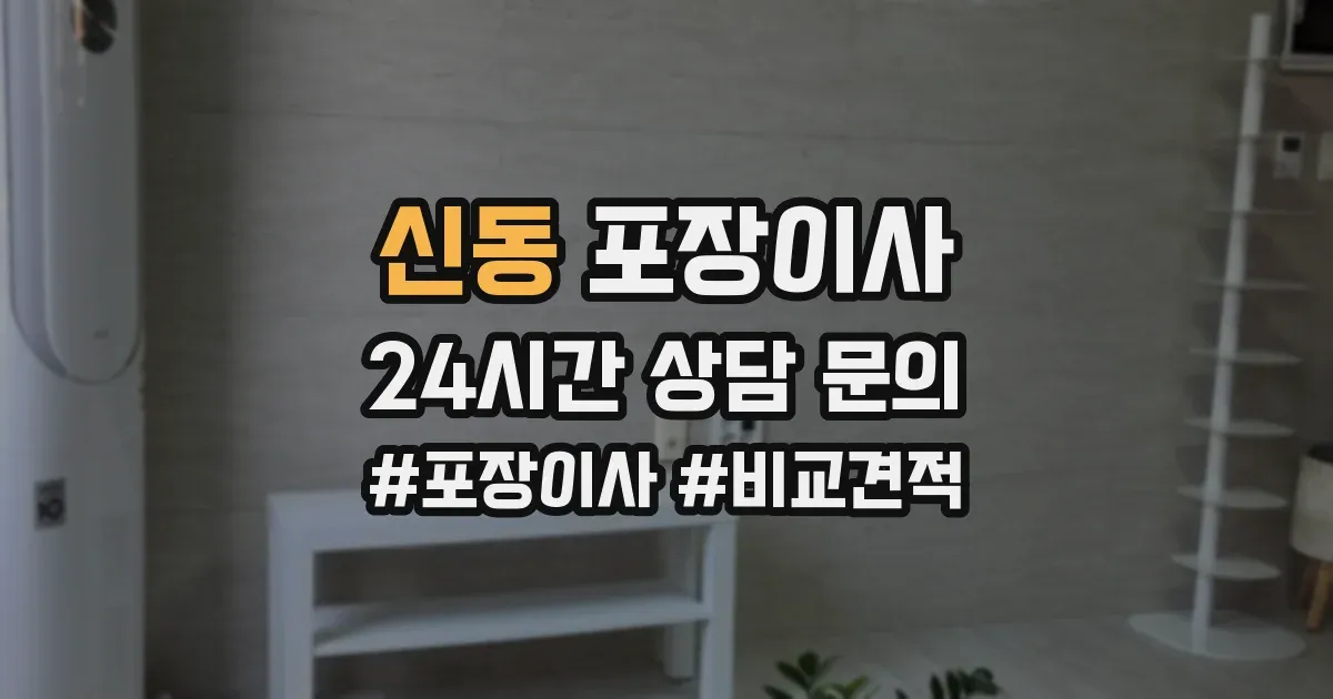 신동 포장이사