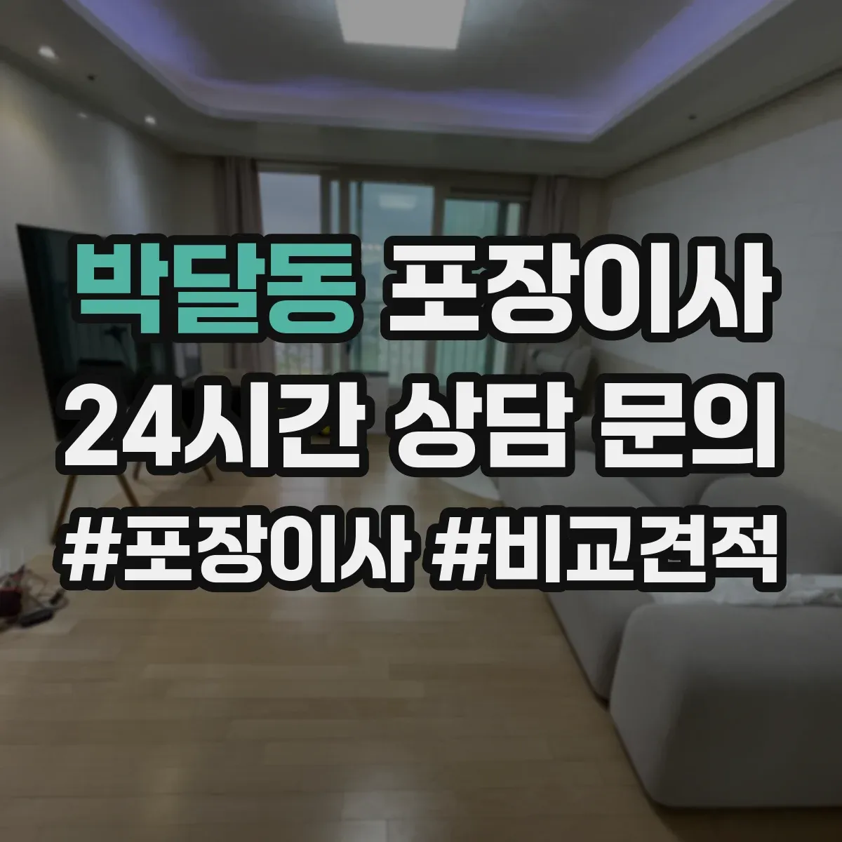 박달동 포장이사