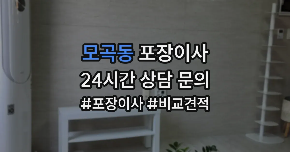 모곡동 포장이사