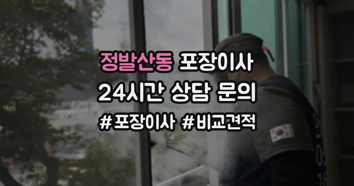 정발산동 포장이사