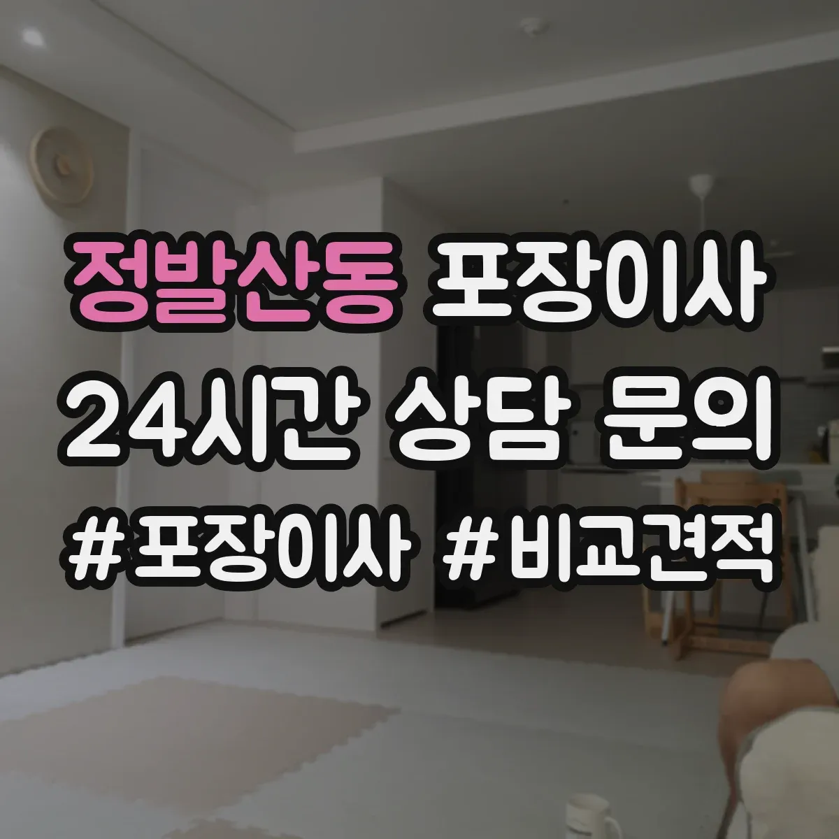 정발산동 포장이사