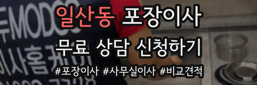 일산동 포장이사