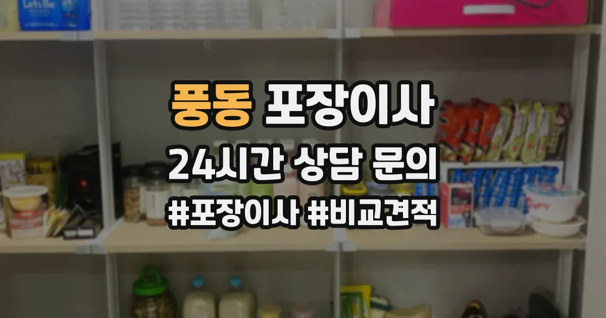 풍동 포장이사