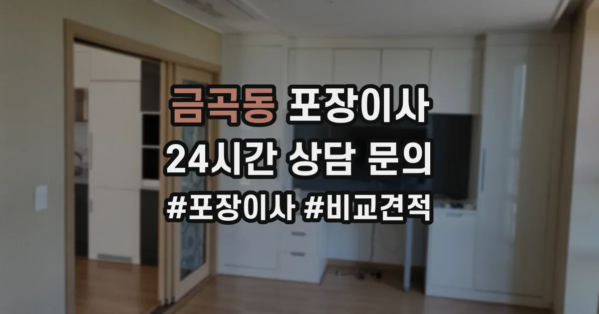 금곡동 포장이사