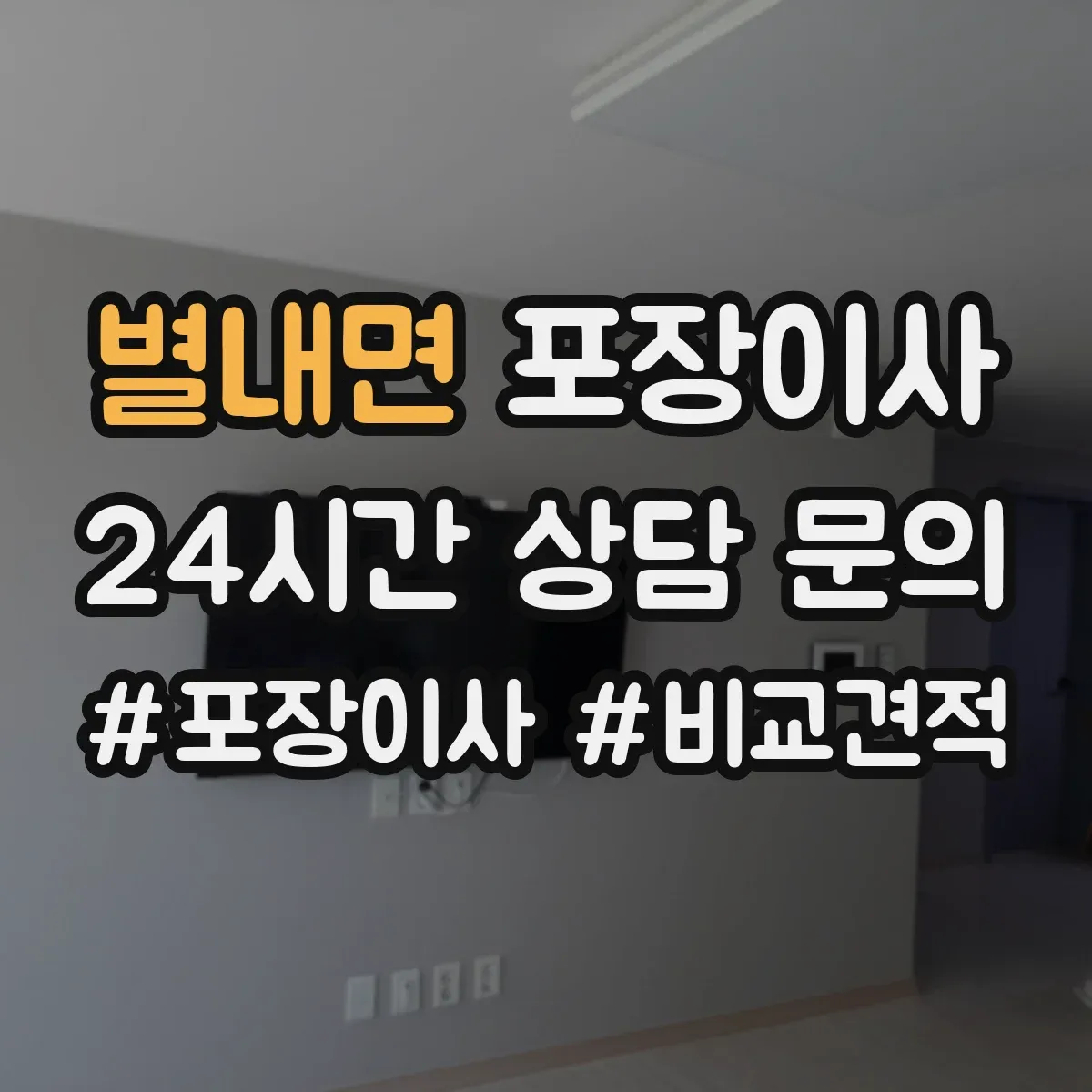 별내면 포장이사 비 오는 날에도 안전한 방수 포장 자재
