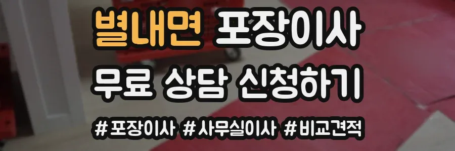 별내면 포장이사