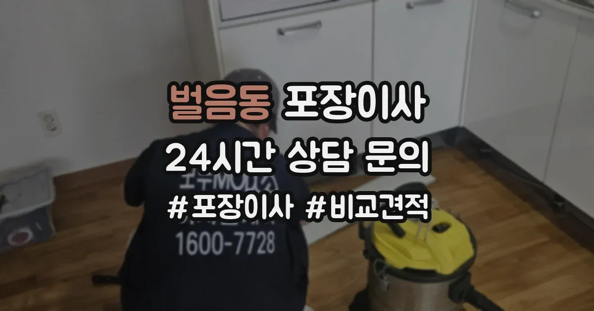 벌음동 포장이사