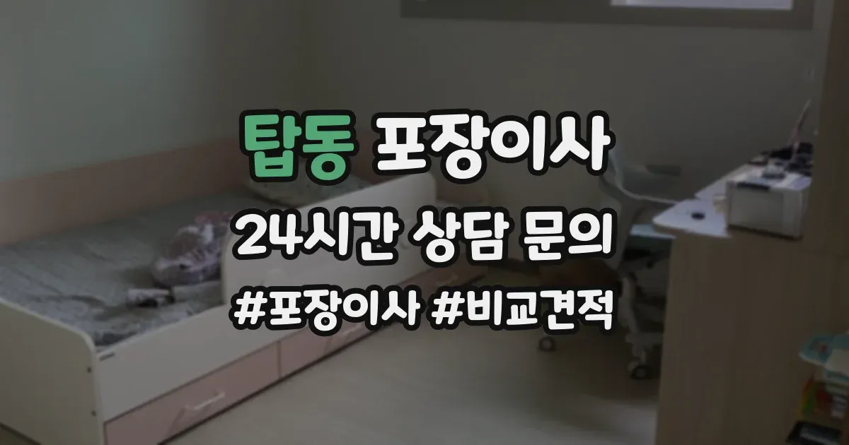 탑동 포장이사