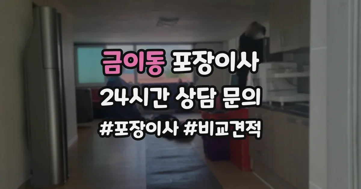 금이동 포장이사