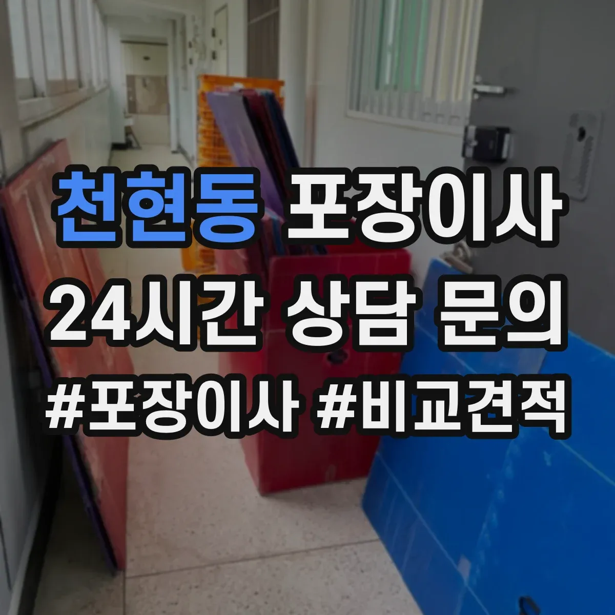 천현동 포장이사