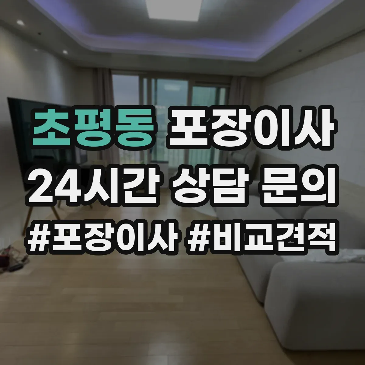 초평동 포장이사