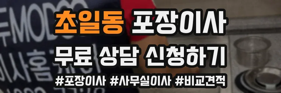 초일동 포장이사