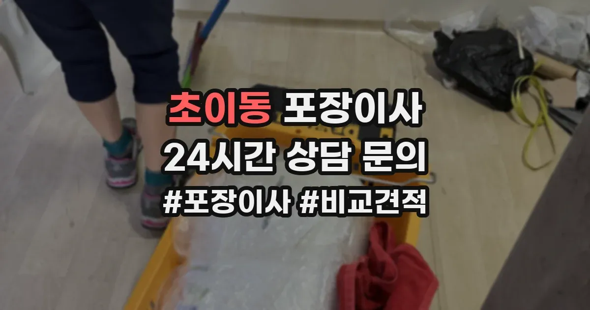 초이동 포장이사