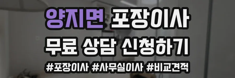 양지면 포장이사