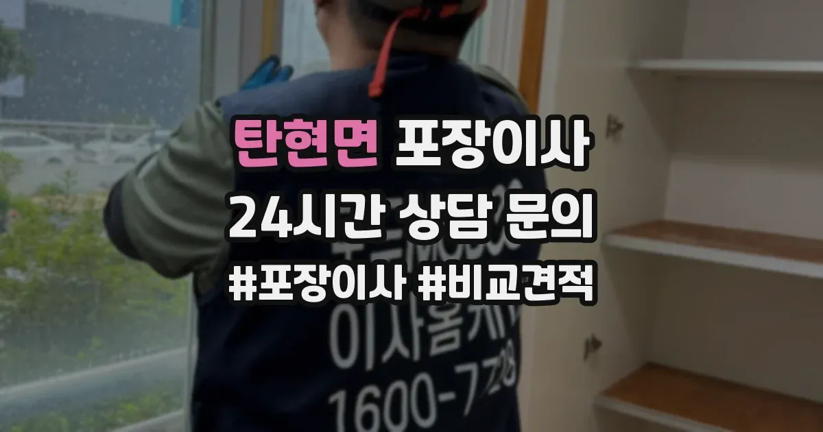 탄현면 포장이사