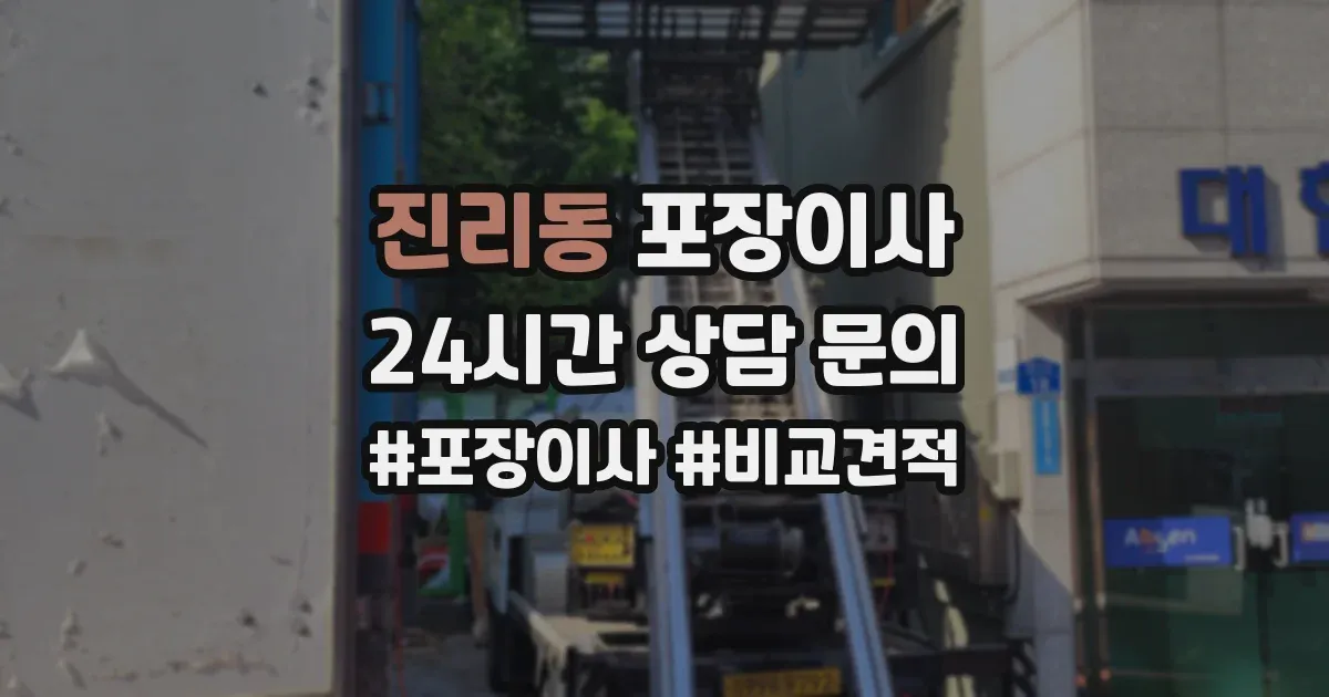 진리동 포장이사
