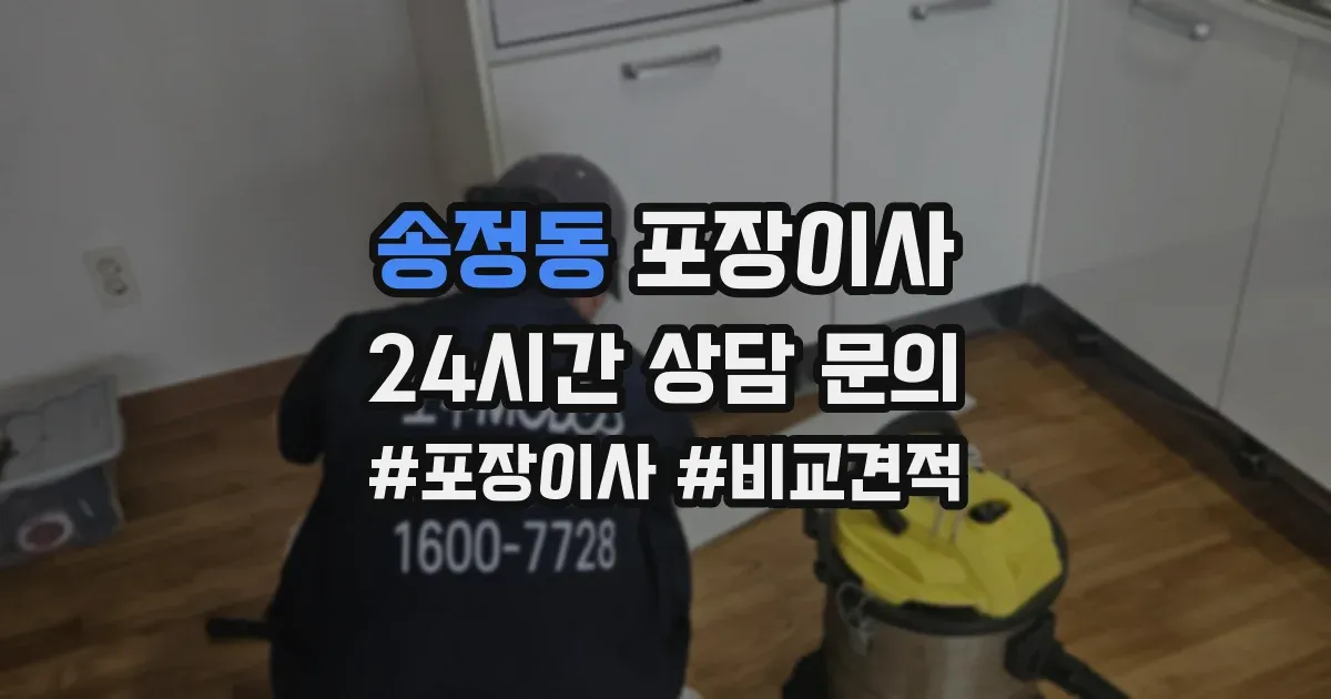 송정동 포장이사