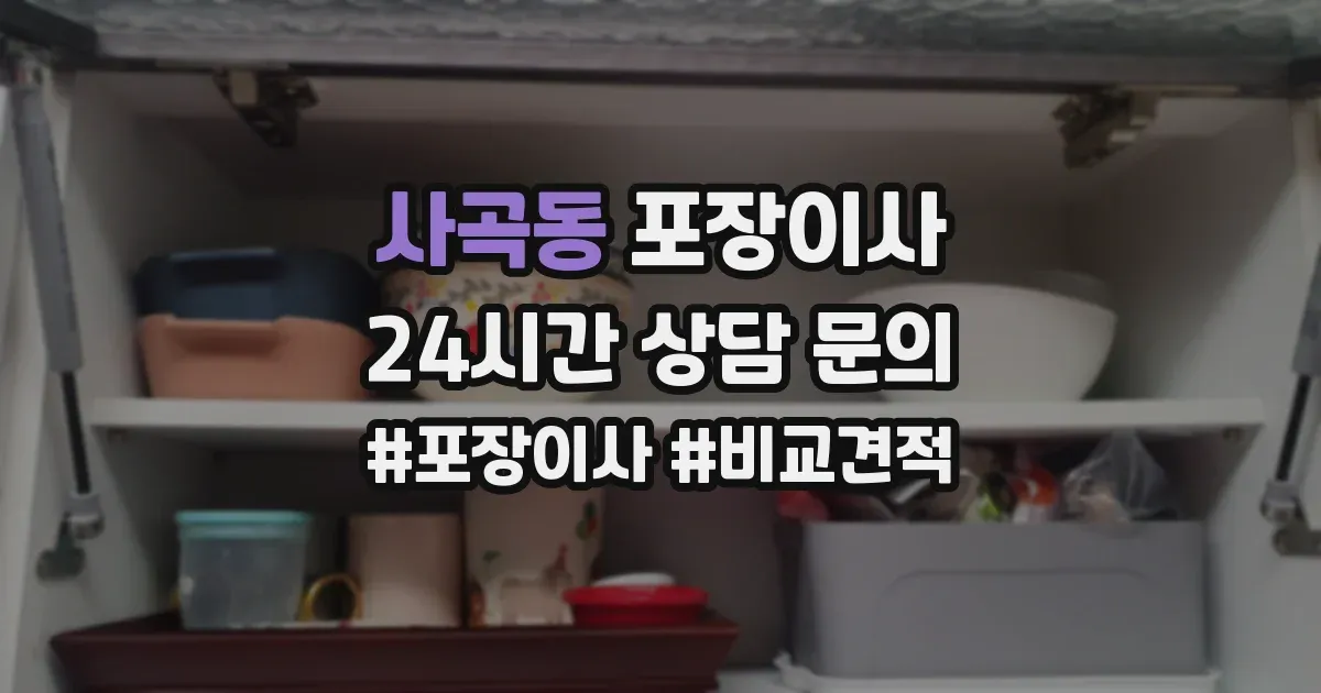 사곡동 포장이사
