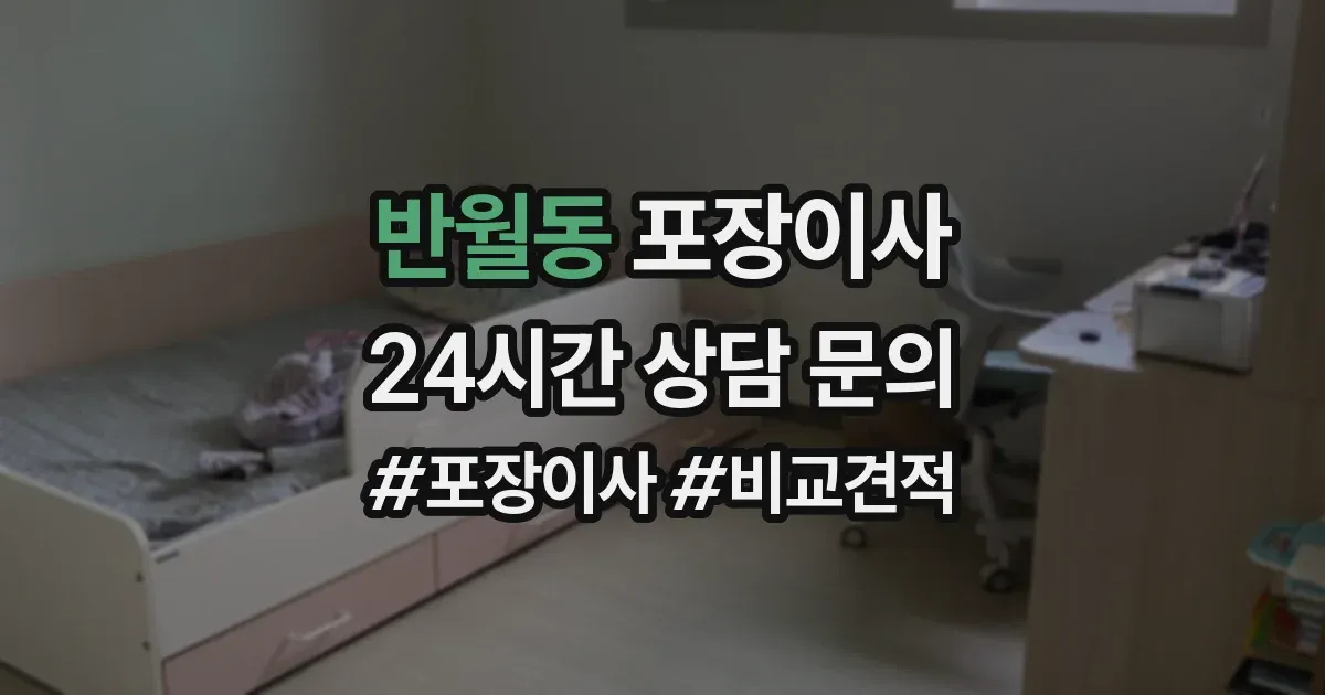 반월동 포장이사