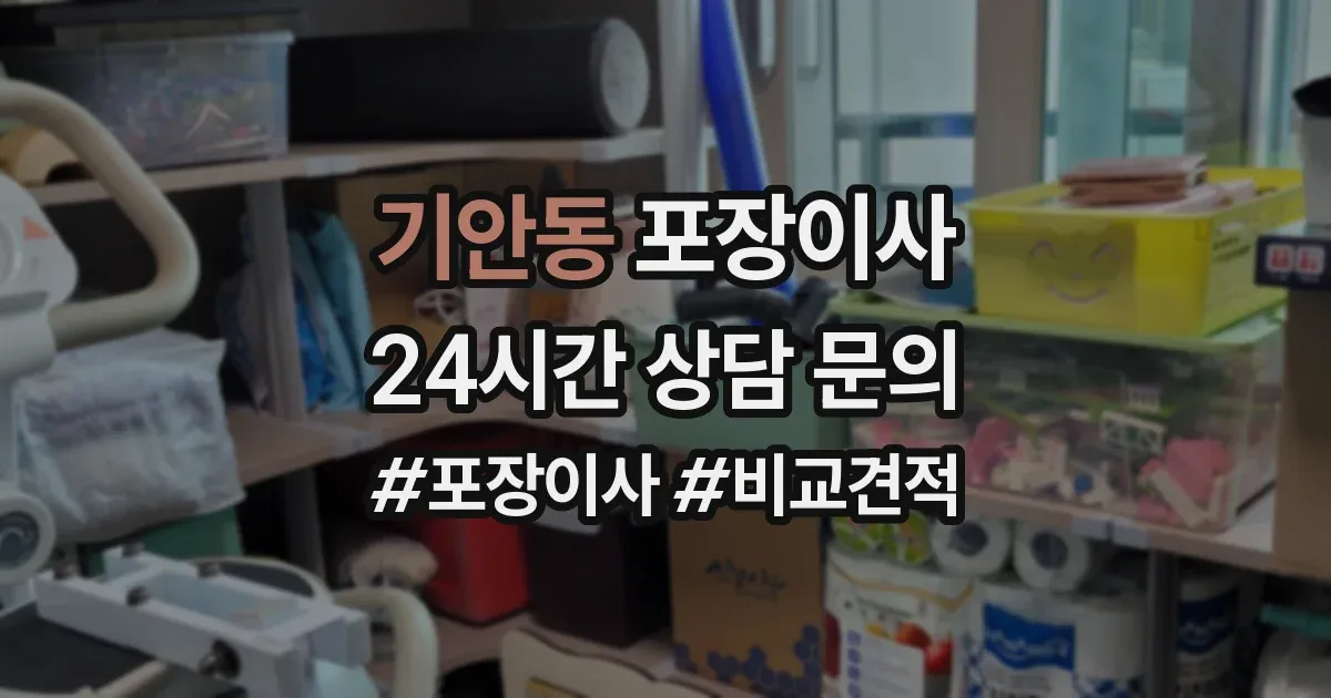 기안동 포장이사
