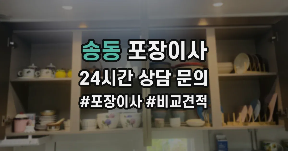 송동 포장이사