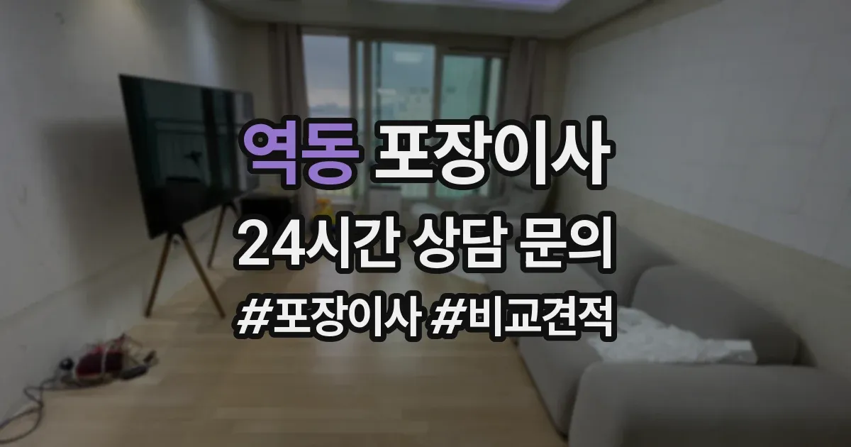 역동 포장이사