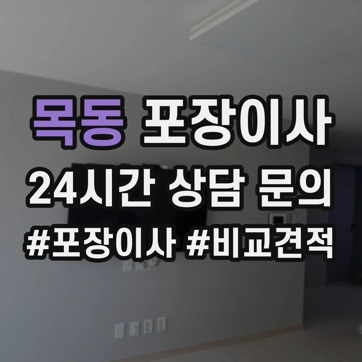 목동 포장이사