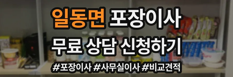 일동면 포장이사
