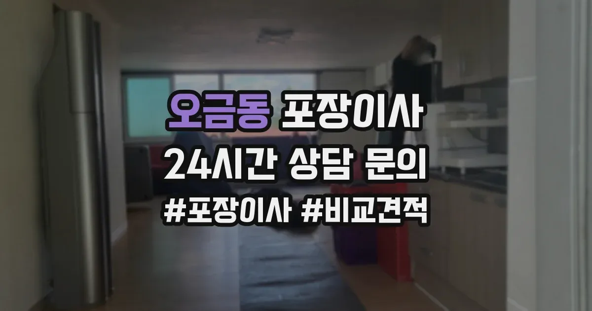 오금동 포장이사