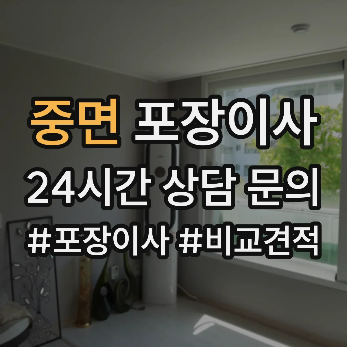 중면 포장이사