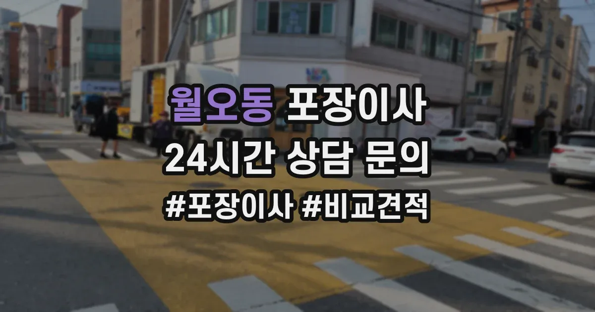 월오동 포장이사