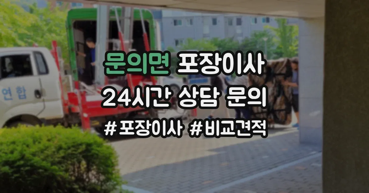 문의면 포장이사