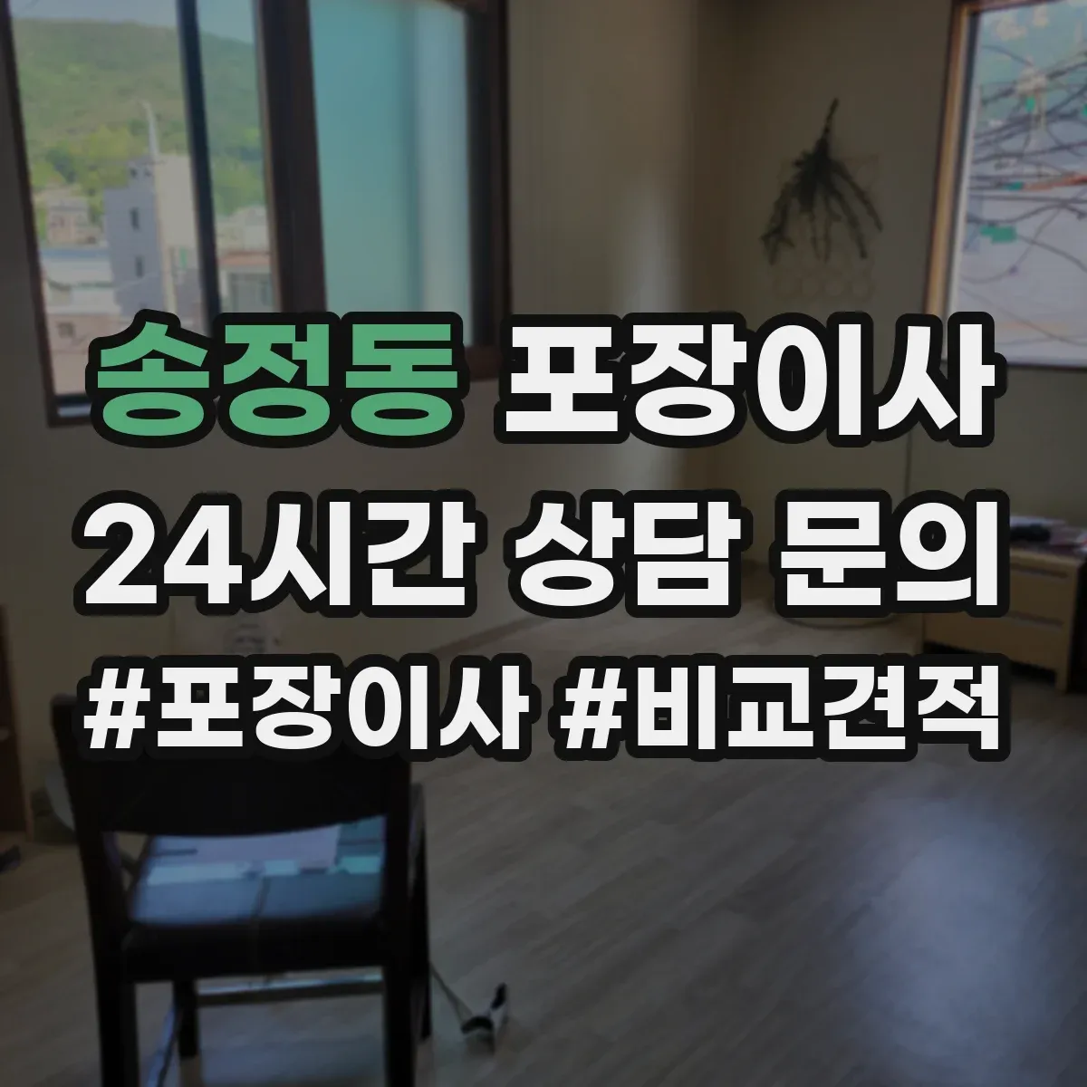송정동 포장이사