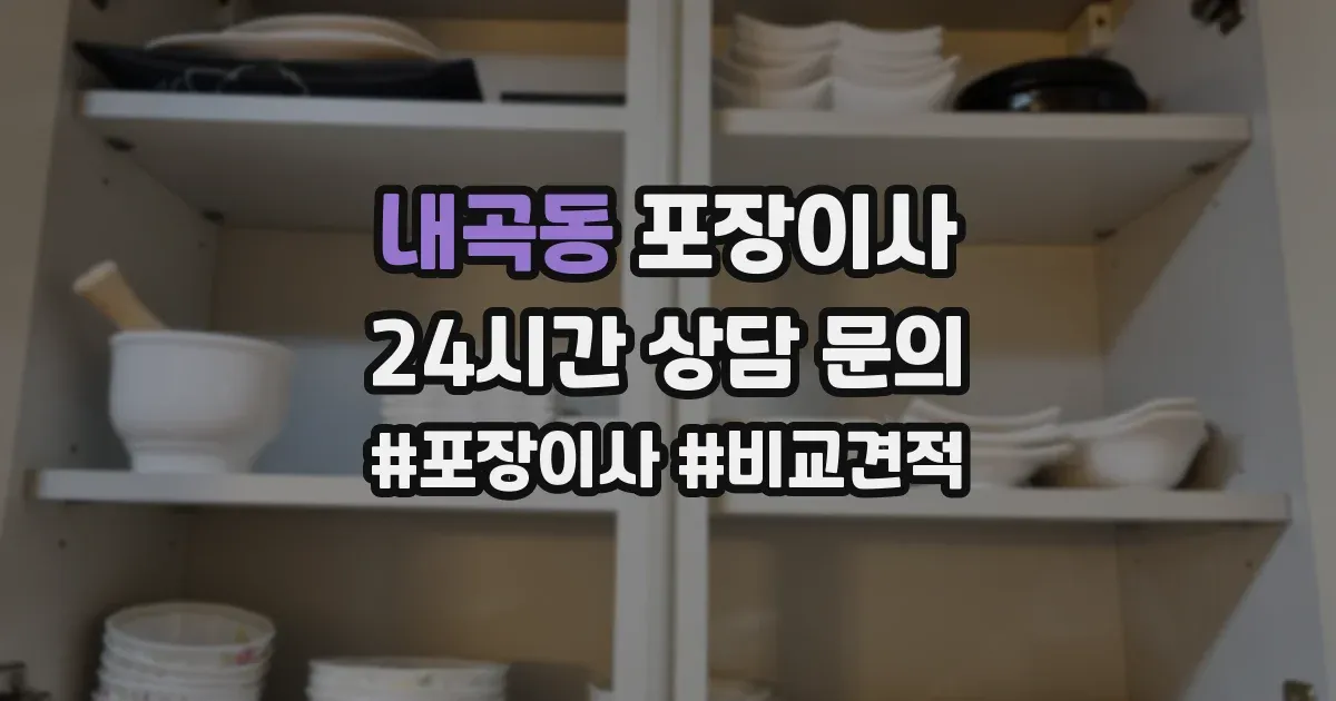 내곡동 포장이사