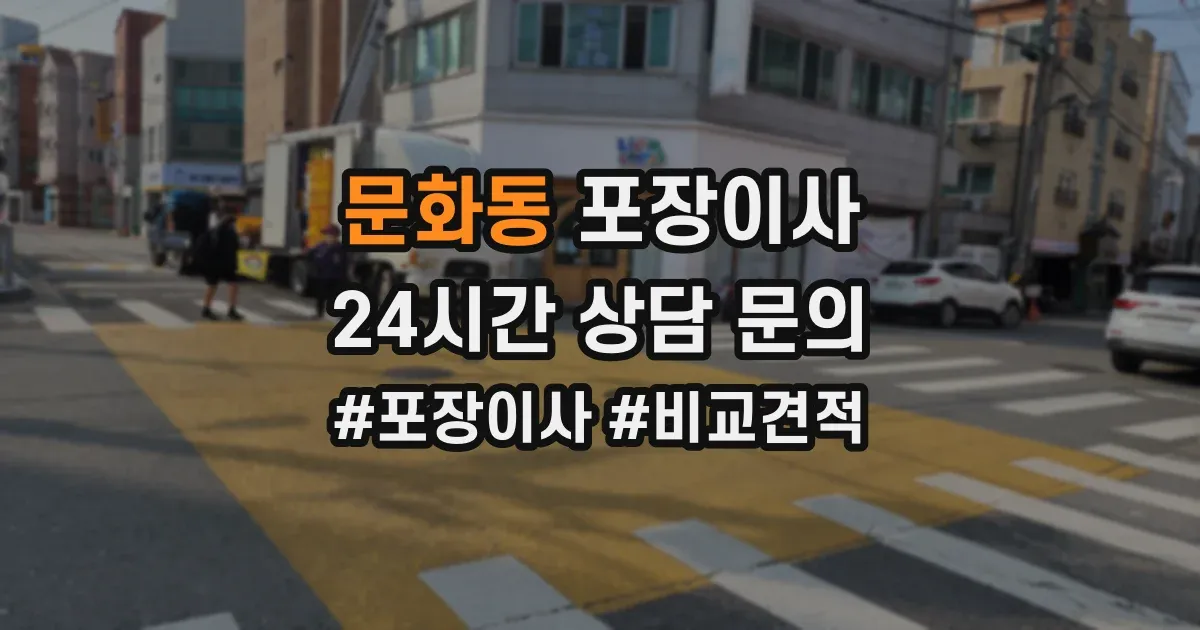 문화동 포장이사