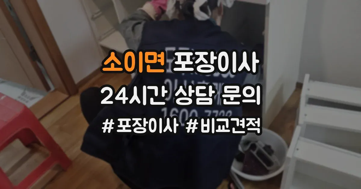 소이면 포장이사
