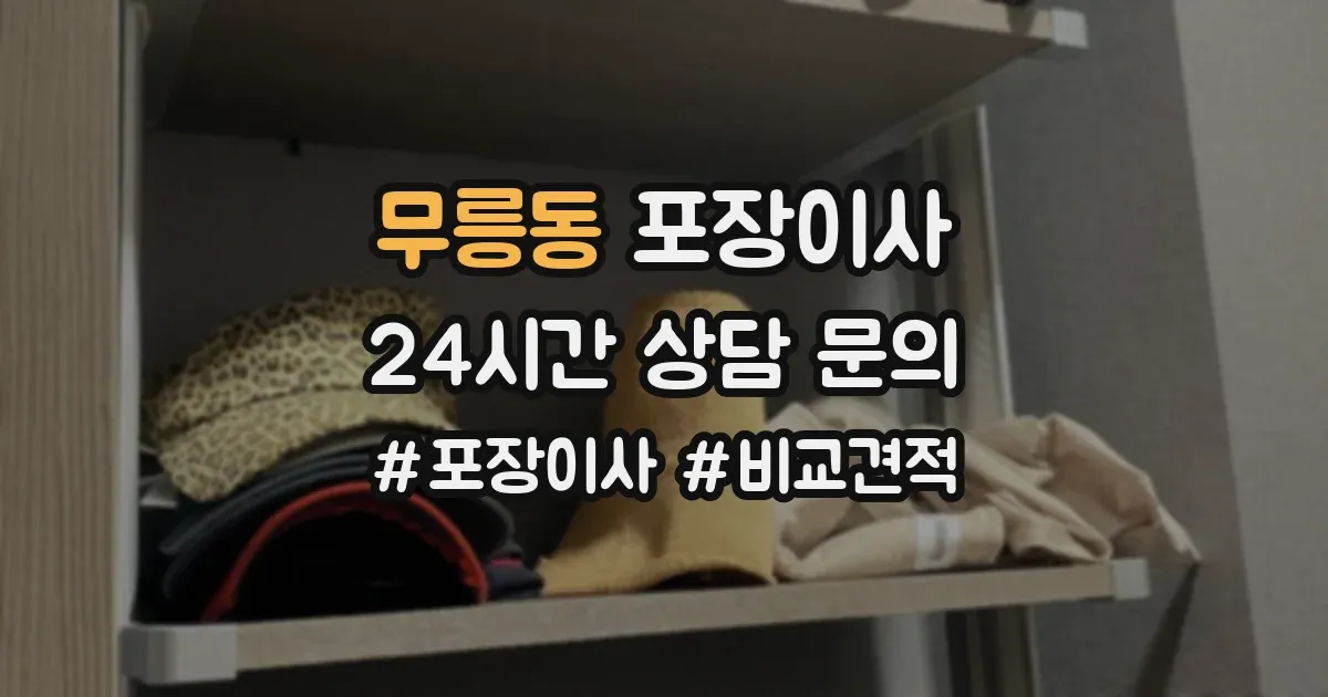 무릉동 포장이사