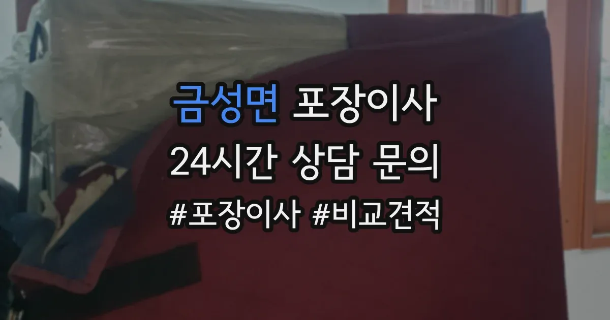 금성면 포장이사
