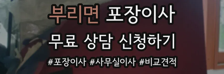 부리면 포장이사