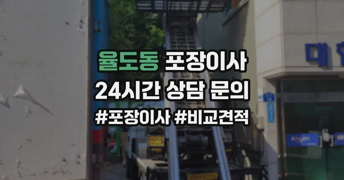 율도동 포장이사