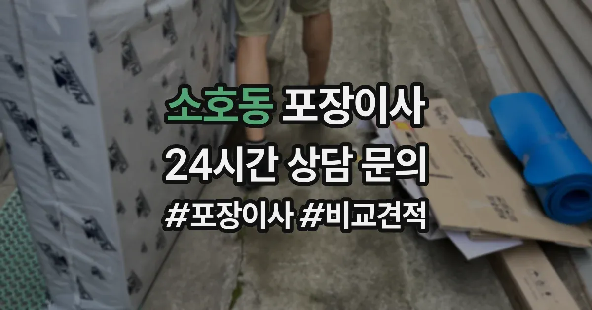 소호동 포장이사