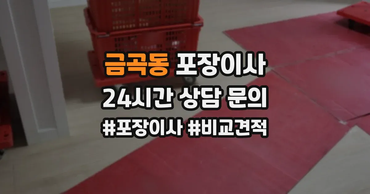 금곡동 포장이사