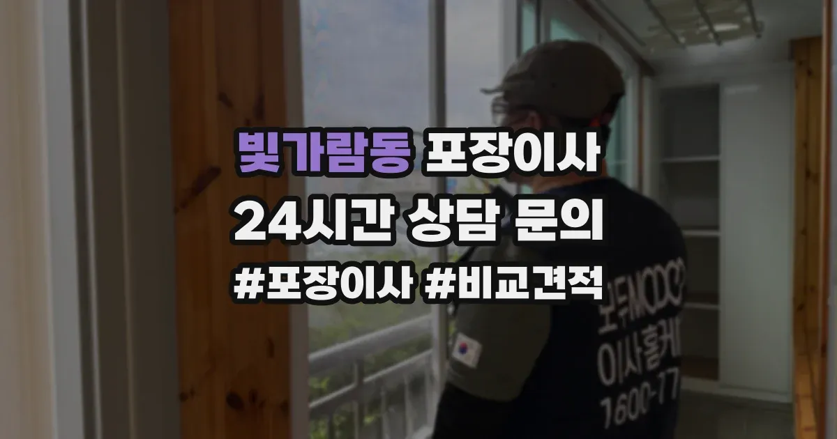 빛가람동 포장이사