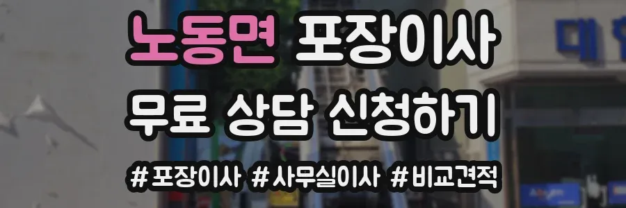노동면 포장이사