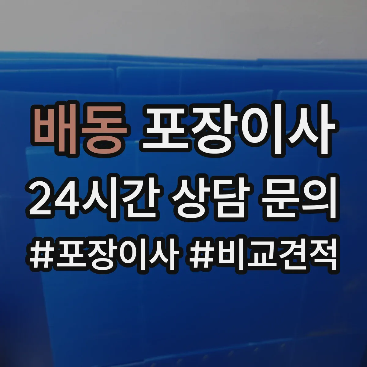 배동 포장이사 후기 품질로 보는 마감 청소 상태