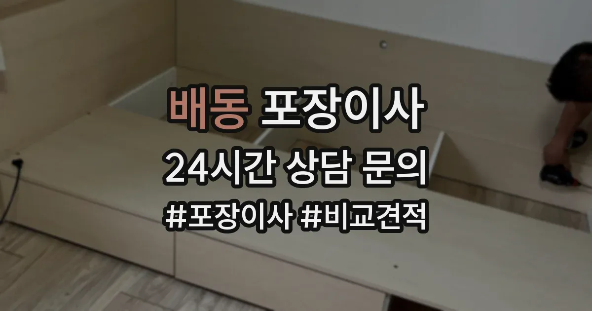 배동 포장이사