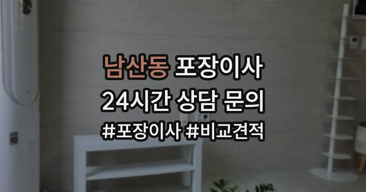 남산동 포장이사