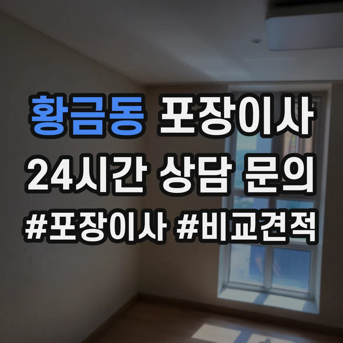 황금동 포장이사