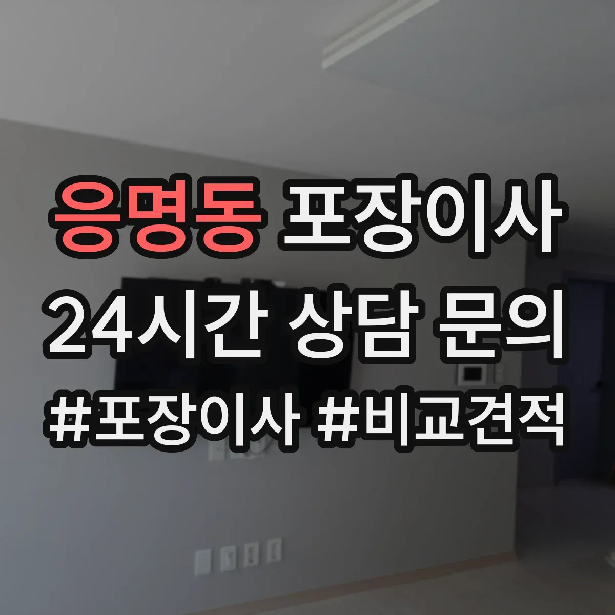 응명동 포장이사 TV·컴퓨터 설치 환경 확인 전 준비 요령
